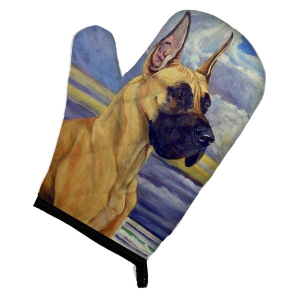 Carolines Treasures Fawn Great Dane at the beach Oven Mitt 7101OVMT